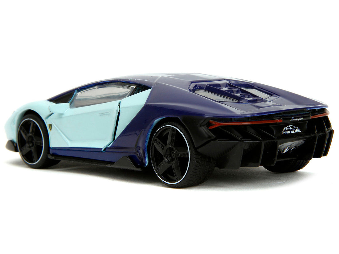 Lamborghini Centenario Light Blue and Purple "Pink Slips" Series 1/32 Diecast Model Car by Jada-4