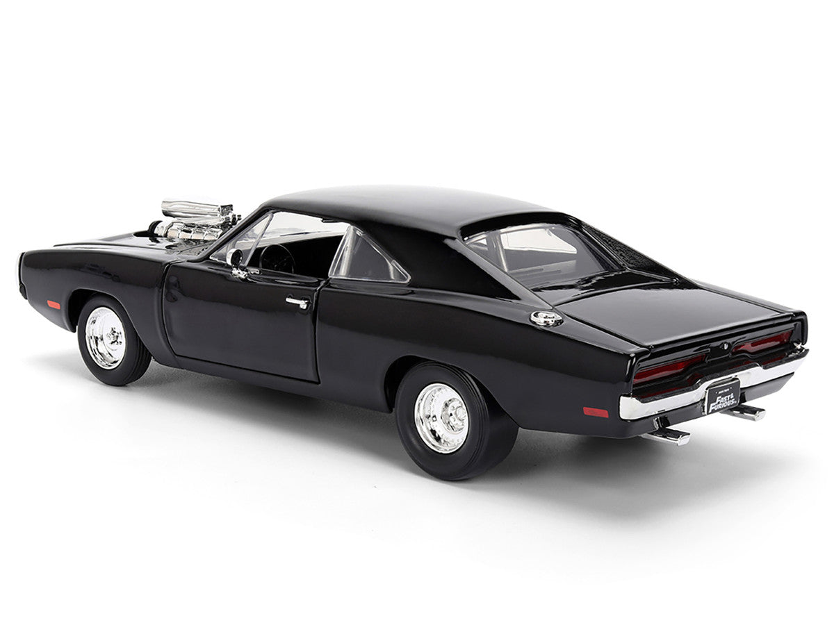 Dom's 1970 Dodge Charger R/T Black "F9" (2021) Movie "Fast & Furious" Series 1/24 Diecast Model Car by Jada-3