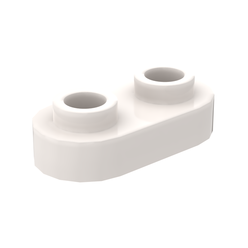 1×2 Rounded Plate w/ Open Stud – Pack of 10 – LEGO® Compatible – Choose Color