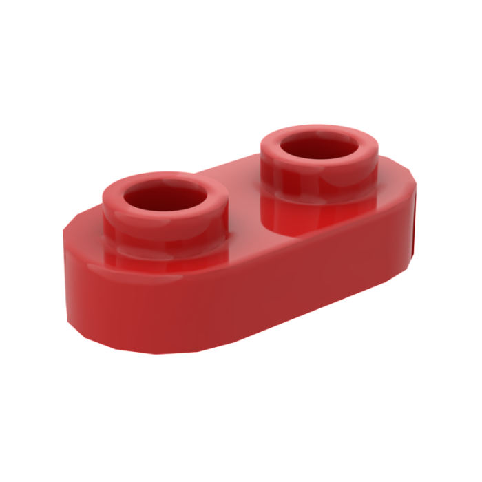 1×2 Rounded Plate w/ Open Stud – Pack of 10 – LEGO® Compatible – Choose Color 2