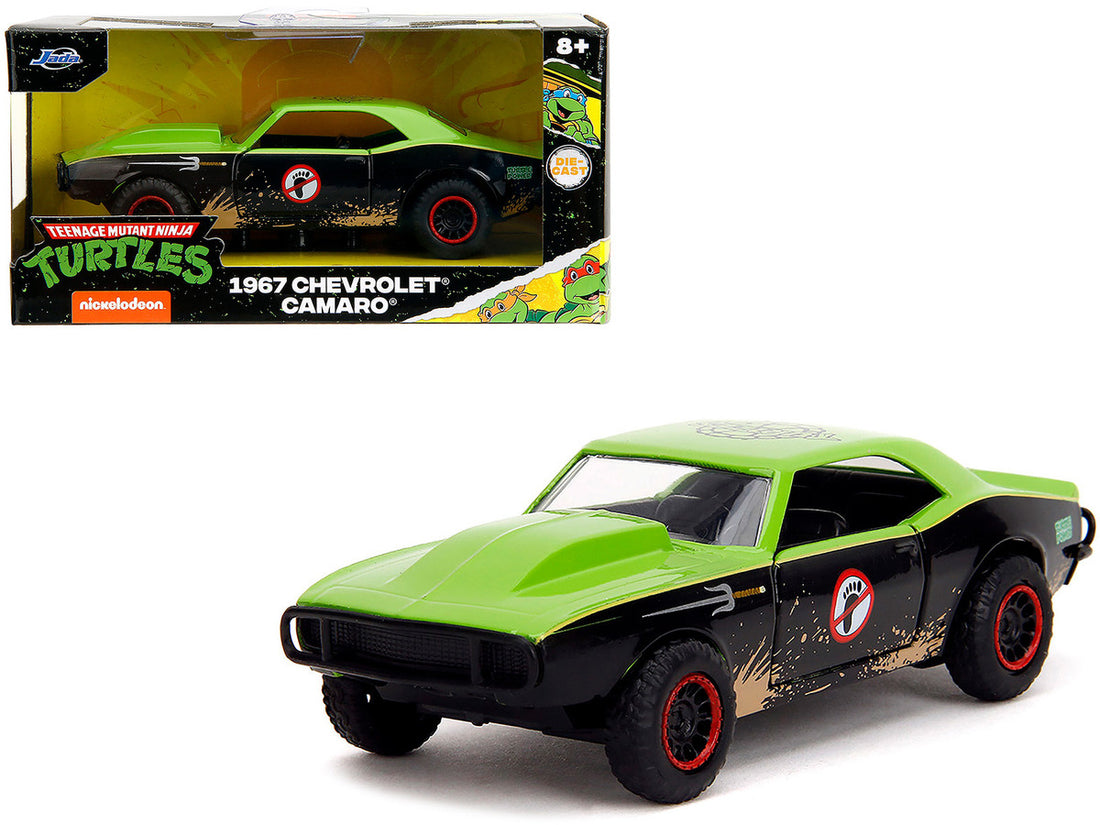 1967 Chevrolet Camaro "Teenage Mutant Ninja Turtles" Black and Green (Dirty) "Hollywood Rides" Series 1/32 Diecast Model Car by Jada-4