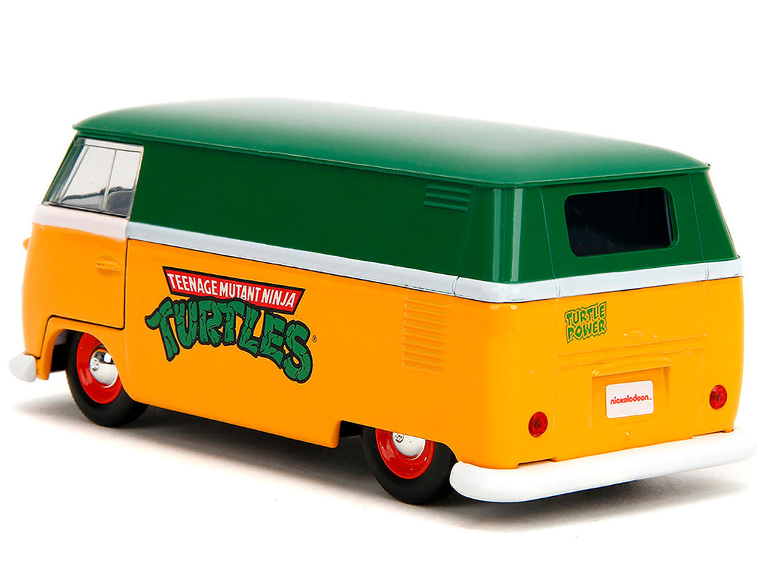 1961 Volkswagen Bus "Teenage Mutant Ninja Turtles" Green and Yellow with White Interior "Hollywood Rides" Series 1/32 Diecast Model Car by Jada-2