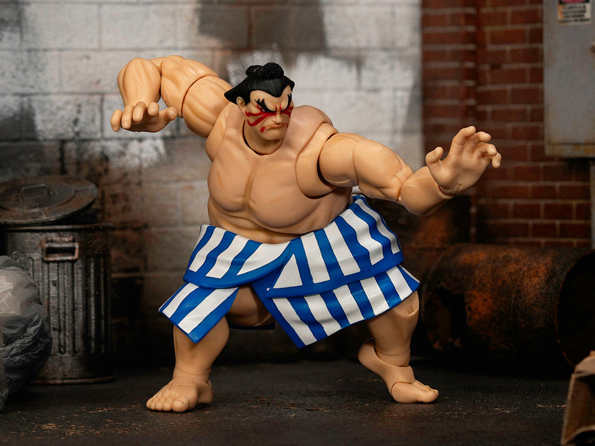 Jada E. Honda Street Fighter action figure articulated battle pose