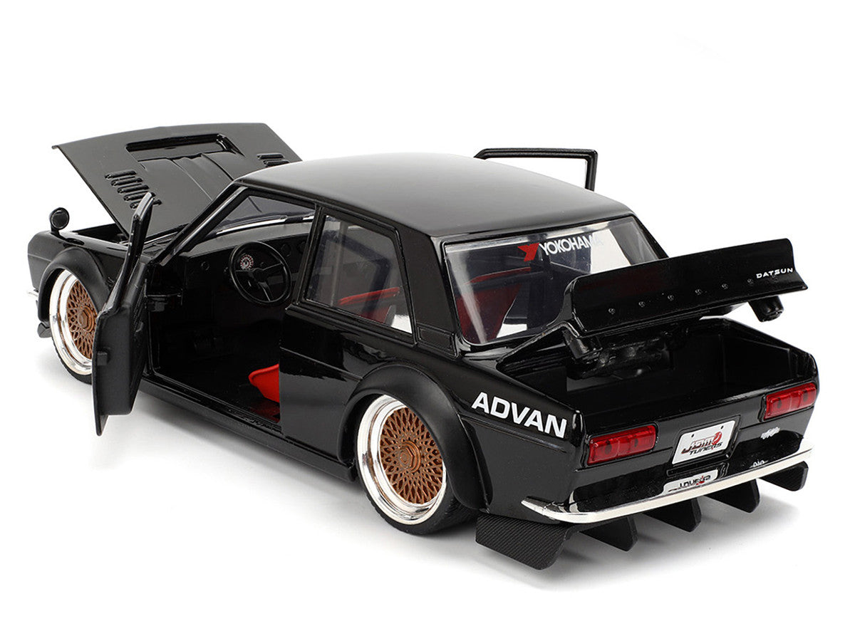 Datsun 1973 510 Black with Gold Wheels 