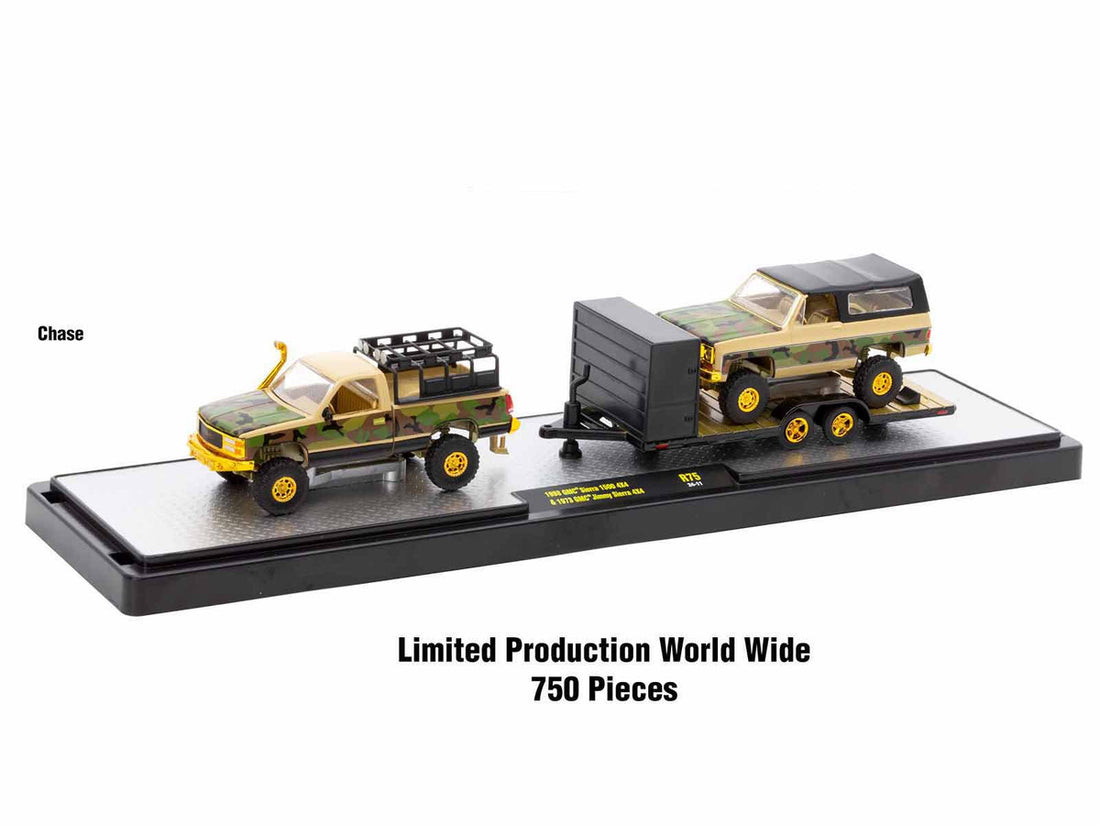 Auto Haulers Set of 3 Trucks Release 75 Limited Edition to 8000 pieces Worldwide 1/64 Diecast Models by M2 Machines-2