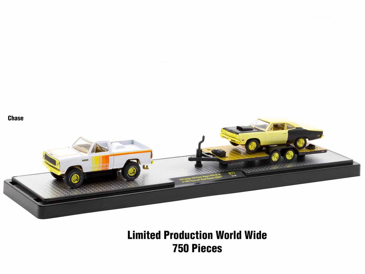 Auto Haulers Set of 3 Trucks Release 77 Limited Edition to 8000 pieces Worldwide 1/64 Diecast Models by M2 Machines-1