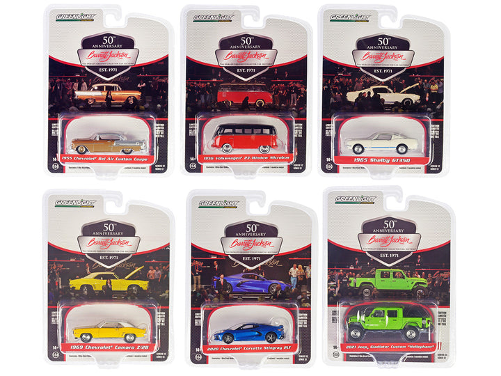 Barrett Jackson "Scottsdale Edition" Set of 6 Cars Series 12 1/64 Diecast Model Cars by Greenlight-0