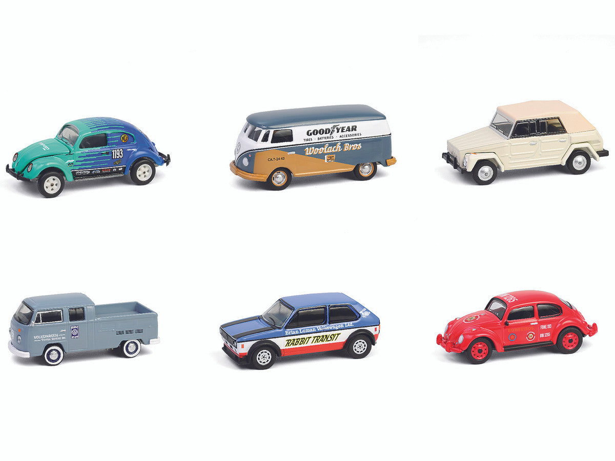 "Club Vee-Dub" Series 20 Set of 6 pieces 1/64 Diecast Model Cars by Greenlight-1