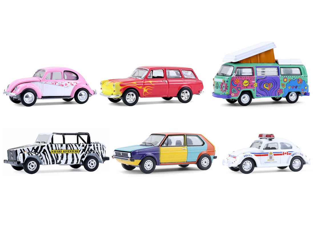 Club Vee-Dub Series 21 Set of 6 pieces 1/64 Diecast Model Cars by Greenlight