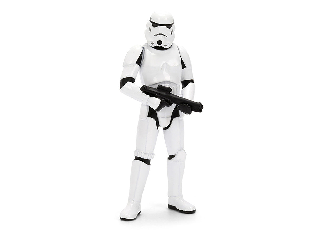 Dodge Charger 2021 SRT Hellcat White with Graphics and Stormtrooper Figure "Star Wars" Franchise "Hollywood Rides" Series 1/24 Diecast Model Car by Jada 2