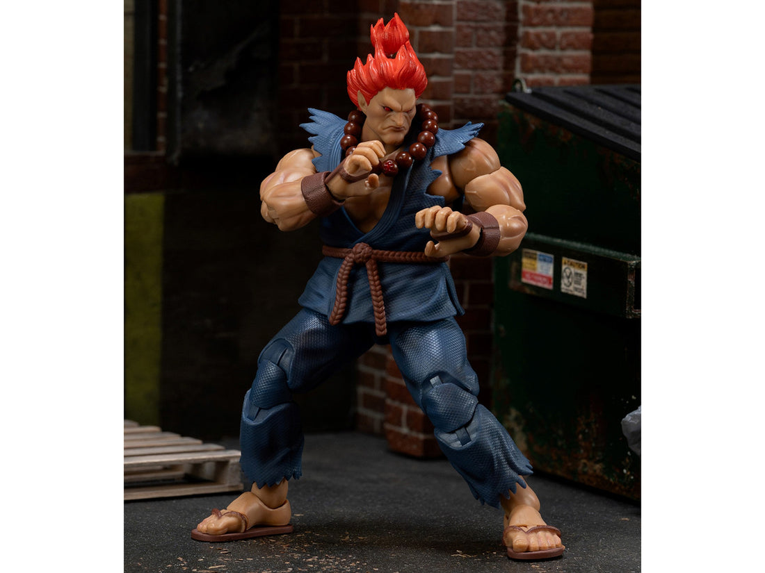 Jada Akuma Street Fighter action figure with alternate head and hands