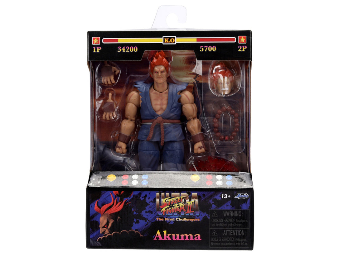 Jada Akuma 6-inch Ultra Street Fighter II action figure in collector packaging