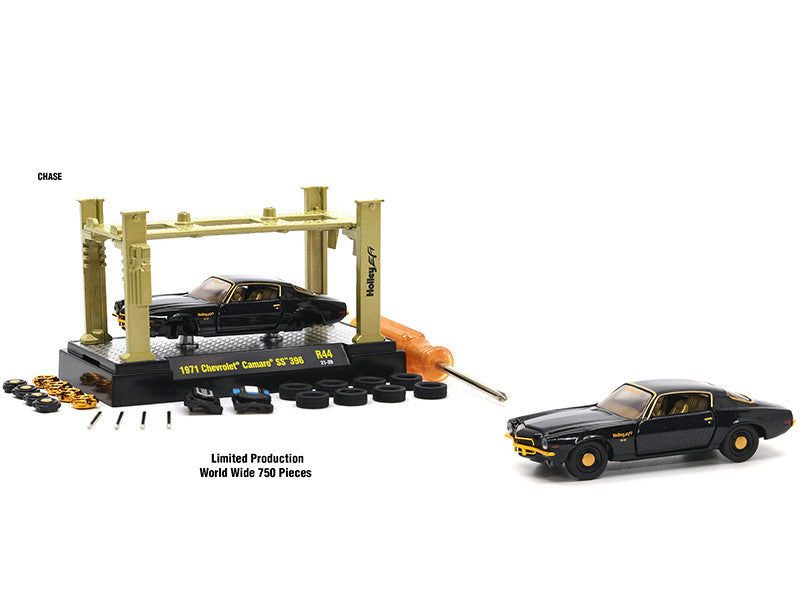 Model Kit 4 piece Car Set Release 44 Limited Edition to 9400 pieces Worldwide 1/64 Diecast Model Cars by M2 Machines-1
