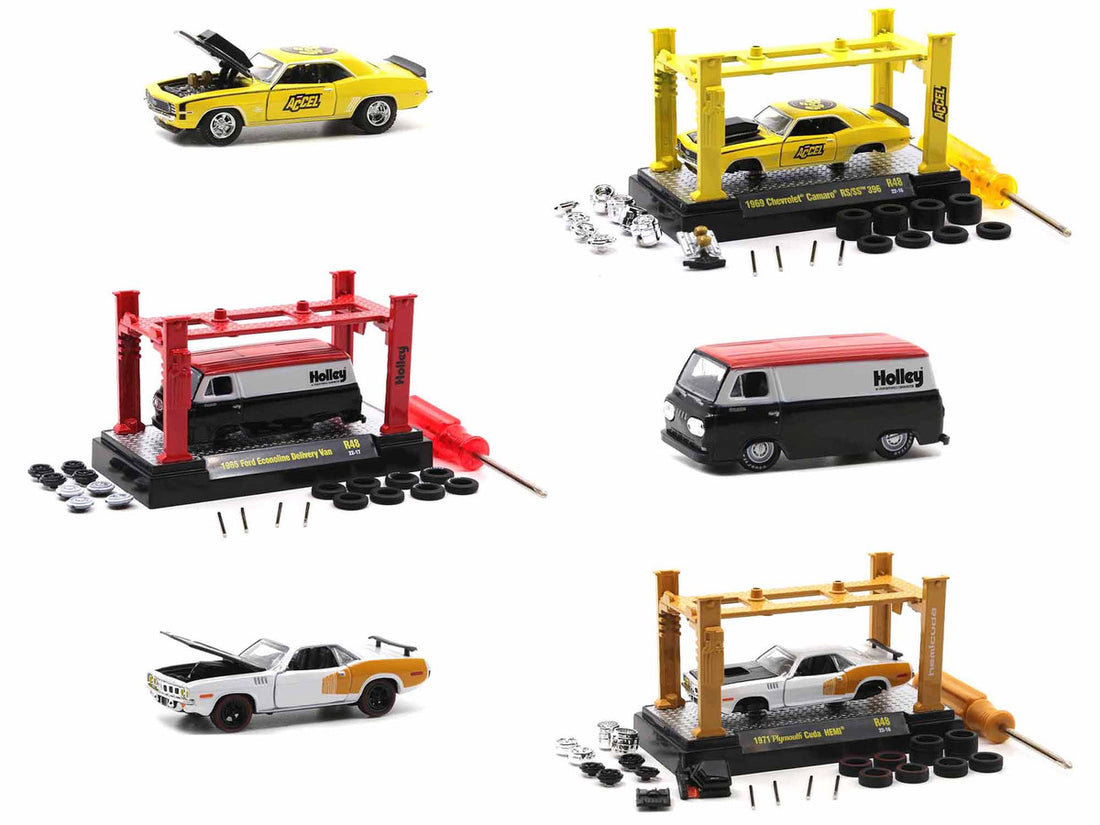 Model Kit 3 piece Car Set Release 48 Limited Edition to 9750 pieces Worldwide 1/64 Diecast Model Cars by M2 Machines-1