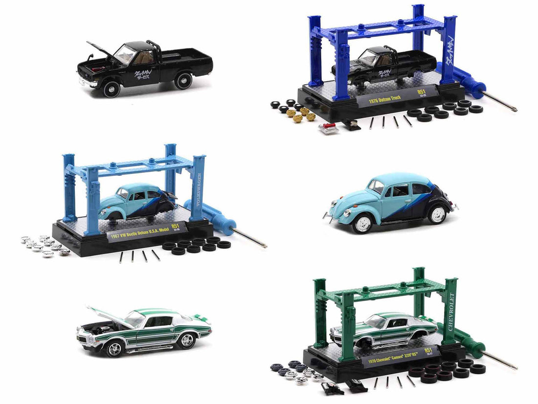 Model Kit 3 piece Car Set Release 51 Limited Edition to 9750 pieces Worldwide 1/64 Diecast Model Cars by M2 Machines-1