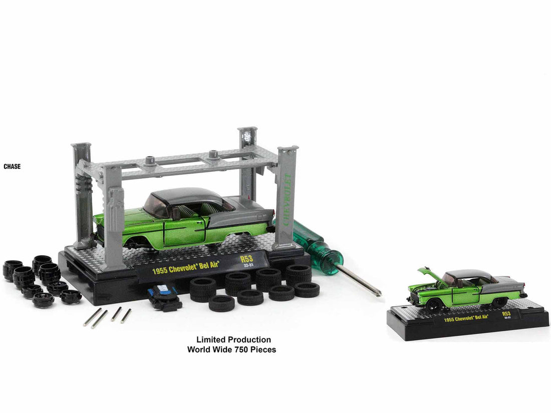 Model Kit 3 piece Car Set Release 53 Limited Edition to 9750 pieces Worldwide 1/64 Diecast Model Cars by M2 Machines-2