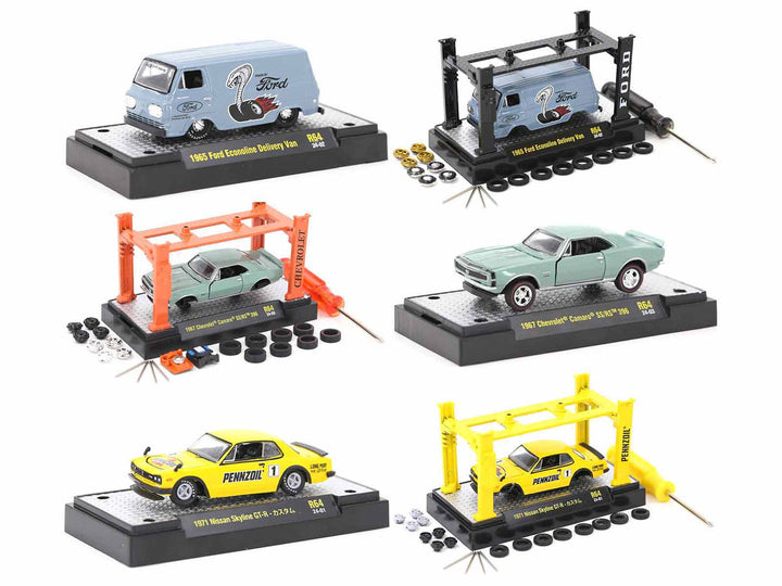 Model Kit 3 piece Car Set Release 64 Limited Edition to 9600 pieces Worldwide 1/64 Diecast Model Cars by M2 Machines-1