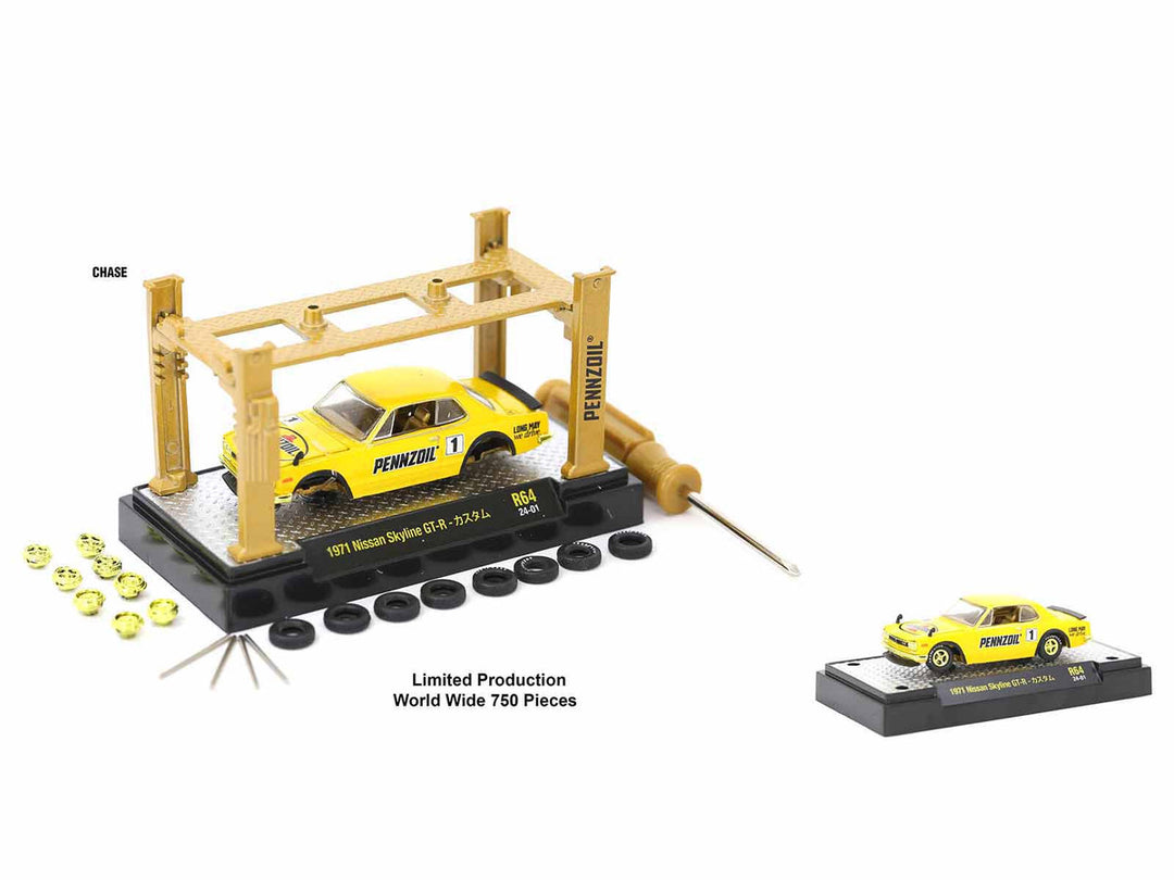 Model Kit 3 piece Car Set Release 64 Limited Edition to 9600 pieces Worldwide 1/64 Diecast Model Cars by M2 Machines-2