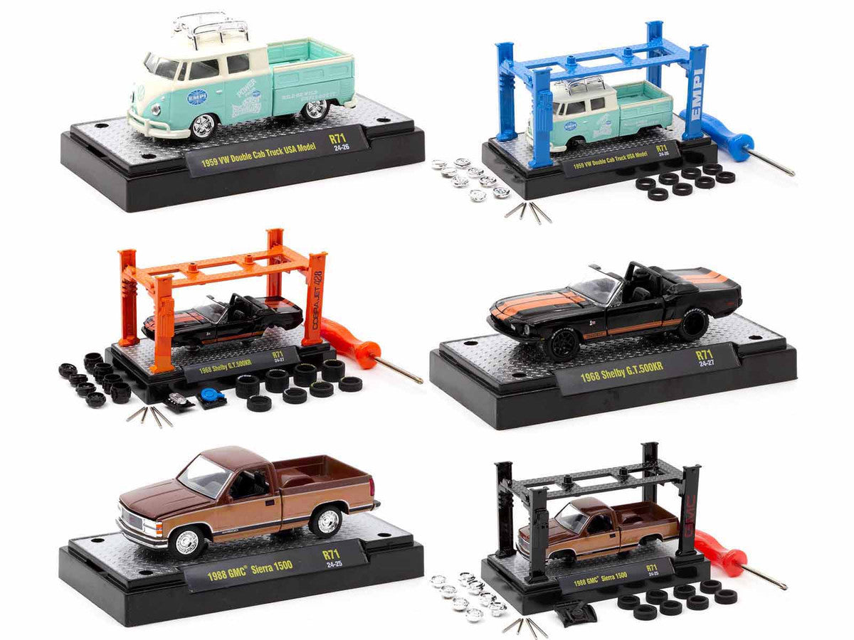 Model Kit 3 piece Car Set Release 71 Limited Edition to 9000 pieces Worldwide 1/64 Diecast Model Cars by M2 Machines-1
