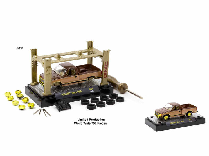 Model Kit 3 piece Car Set Release 71 Limited Edition to 9000 pieces Worldwide 1/64 Diecast Model Cars by M2 Machines-0