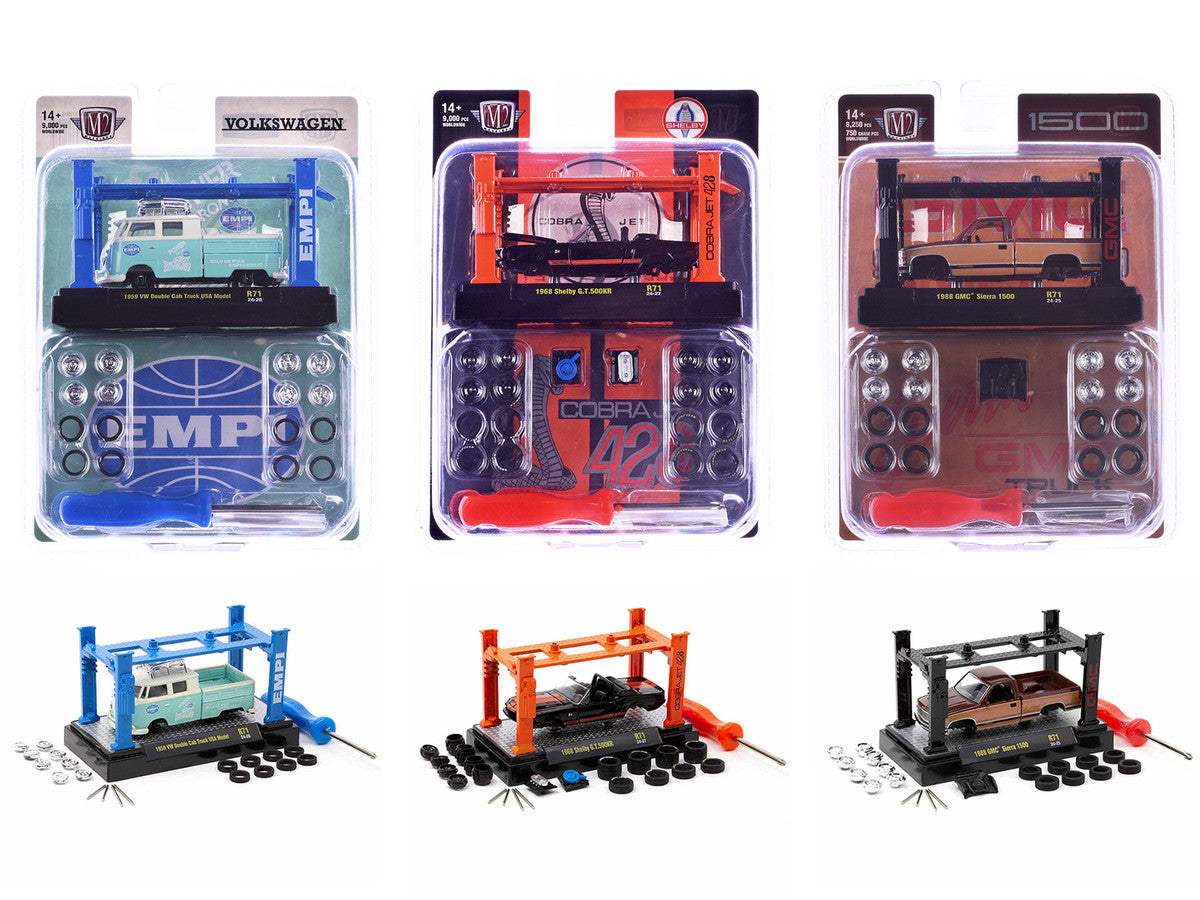 Model Kit 3 piece Car Set Release 71 Limited Edition to 9000 pieces Worldwide 1/64 Diecast Model Cars by M2 Machines-2