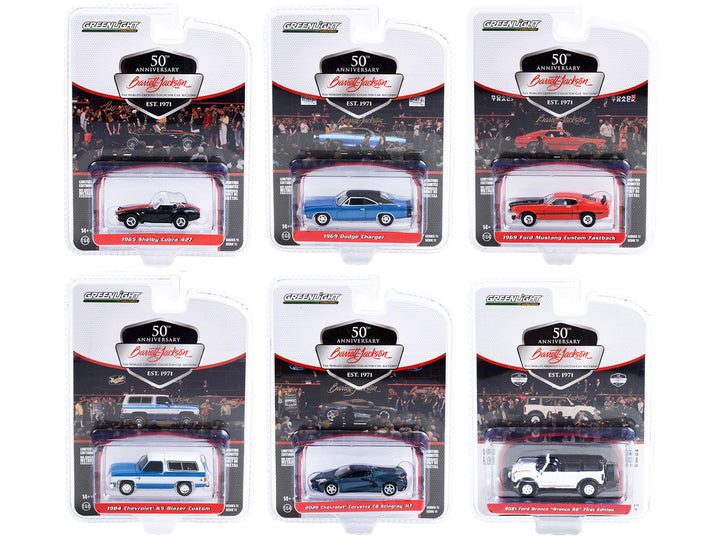Barrett Jackson "Scottsdale Edition" Set of 6 Cars Series 11 1/64 Diecast Model Cars by Greenlight-0