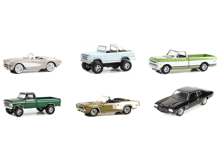 Barrett Jackson "Scottsdale Edition" Set of 6 Cars Series 13 1/64 Diecast Model Cars by Greenlight-1