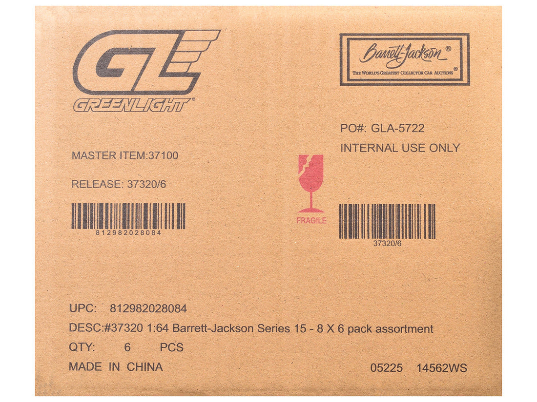 "Barrett-Jackson" Series 15 Set of 6 Cars 1/64 Diecast Model Cars by Greenlight-2