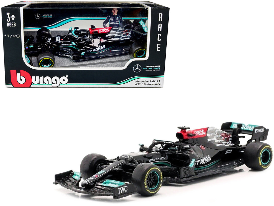 Mercedes-AMG F1 W12 E Performance #77 Valterri Bottas F1 Formula One (2021) 1/43 Diecast Model Car by Bburago-0