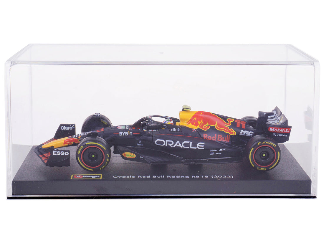 Red Bull Racing RB18 #11 Sergio Perez "Formula One F1 World Championship" (2022) with Display Case 1/43 Diecast Model Car by Bburago-3