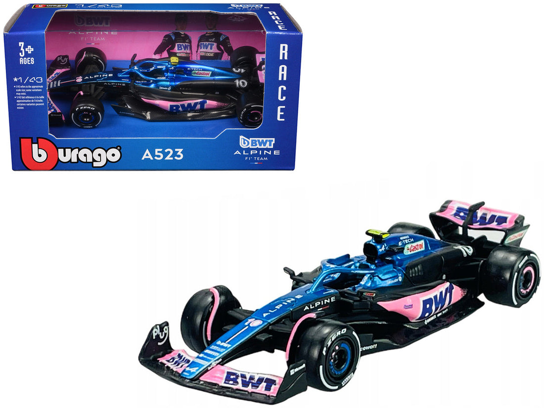 Alpine A523 #10 Pierre Gasly "BWT" "Formula One F1 World Championship" (2023) 1/43 Diecast Model Car by Bburago-0