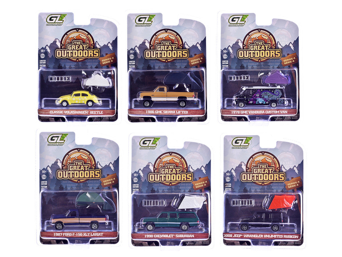 The Great Outdoors Series 4 Set of 6 pieces 1/64 Diecast Model Cars by Greenlight 3