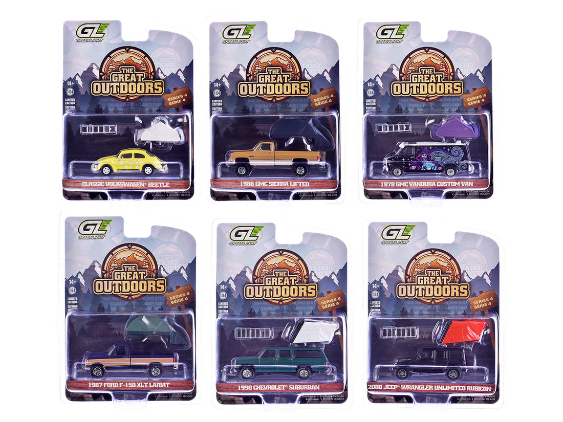 The Great Outdoors Series 4 Set of 6 pieces 1/64 Diecast Model Cars by Greenlight 3
