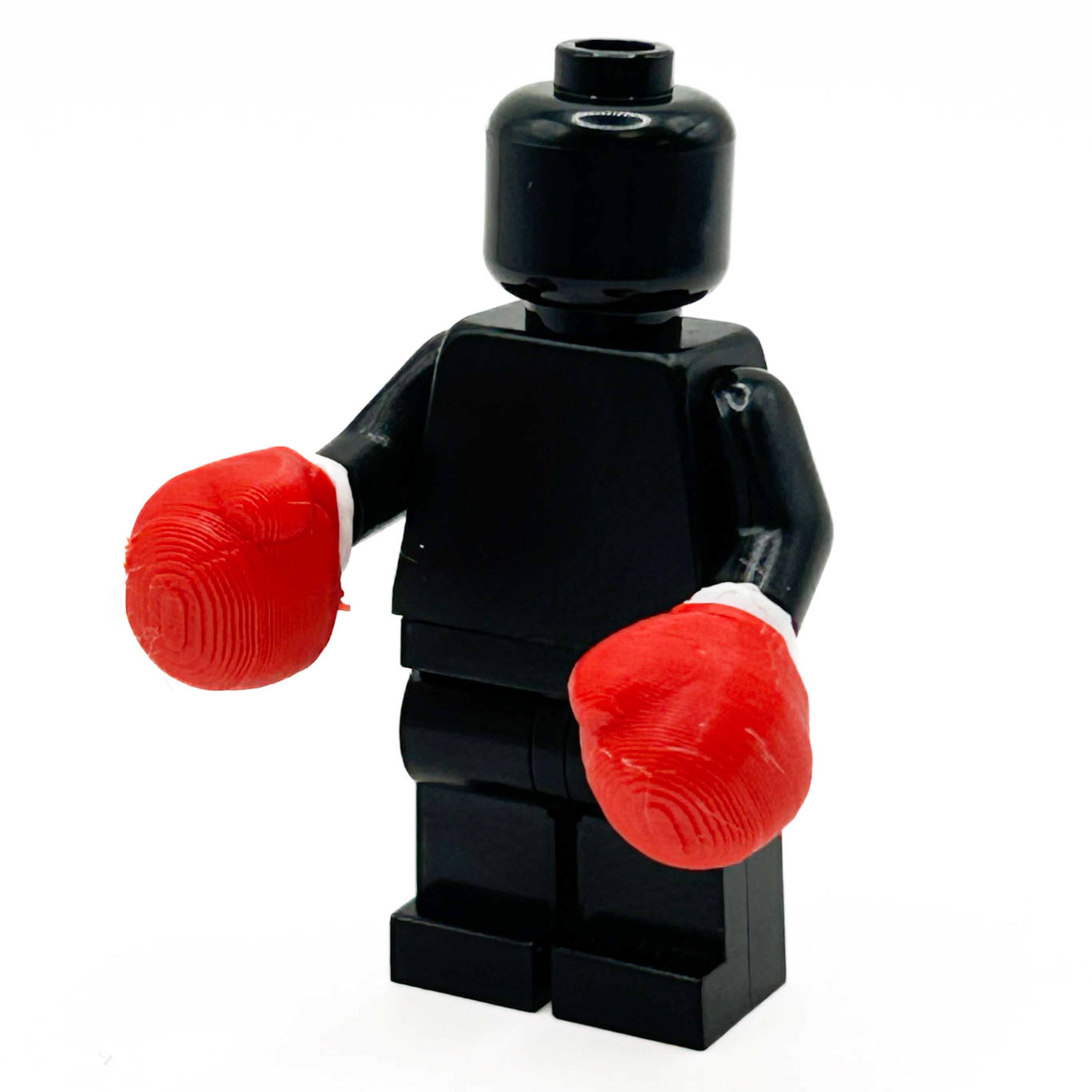 3D printed LEGO minifigure boxing gloves