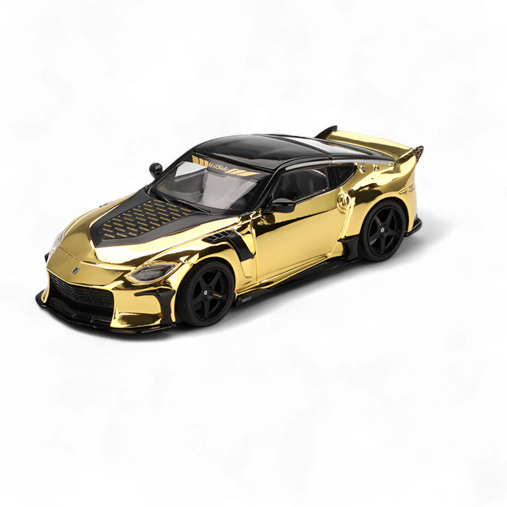 Nissan Z VeilSide FZ400 Gold Chrome LHD 1:64 by Mini-GT  2