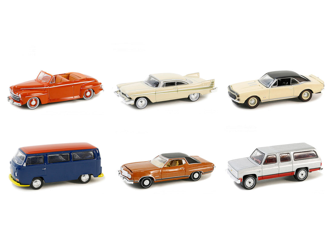 "Vintage Ad Cars" Set of 6 pieces Series 10 1/64 Diecast Model Cars by Greenlight-0
