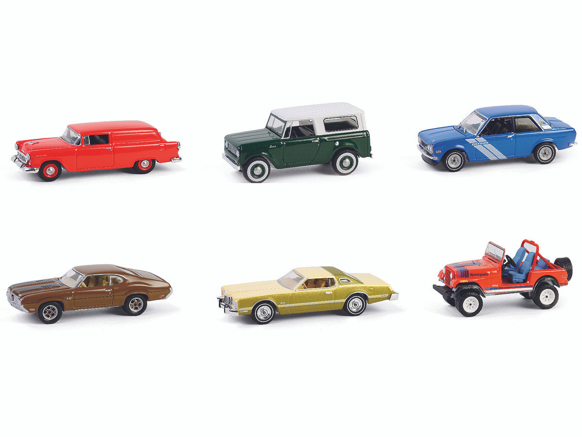 "Vintage Ad Cars" Series 11 Set of 6 pieces 1/64 Diecast Model Cars by Greenlight-0