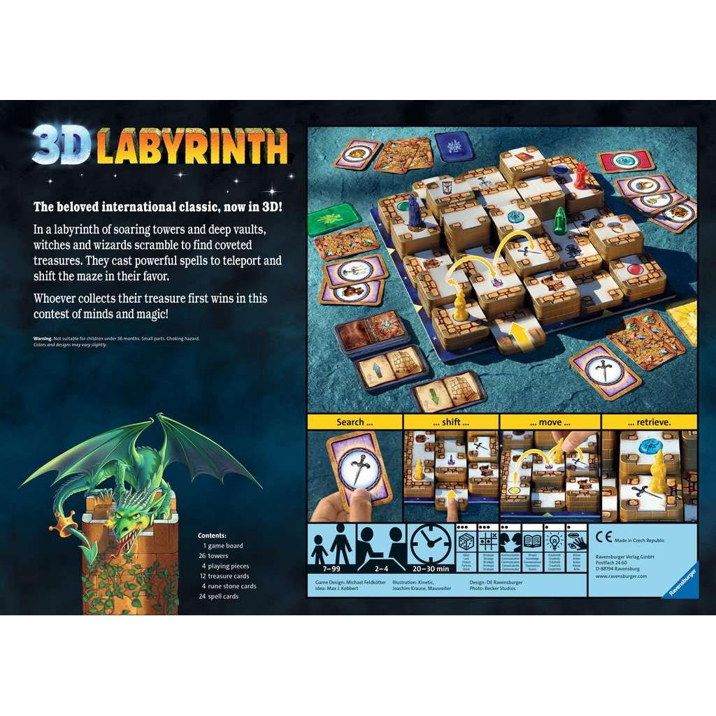 3D Labyrinth - Fantasy Boardgame - Ravensburger 4