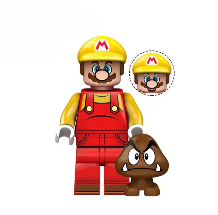 Builder Mario Minifigure for Lego 2