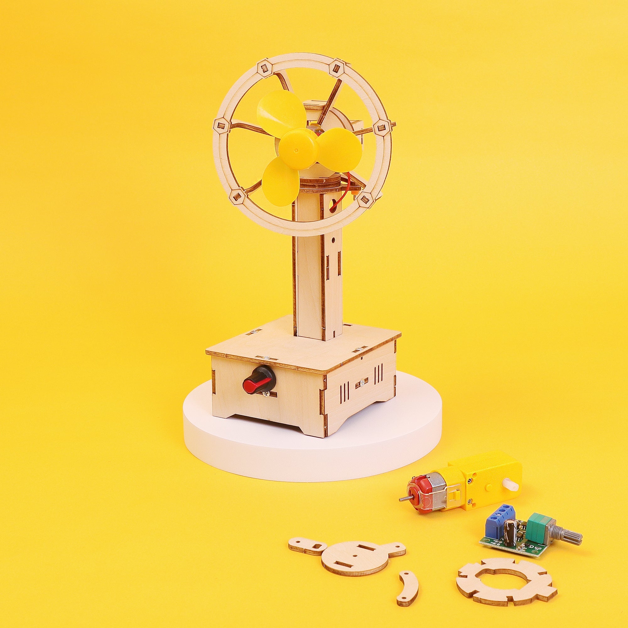 Variable Speed Oscillating Fan DIY Kit, Educational STEM Toy 3