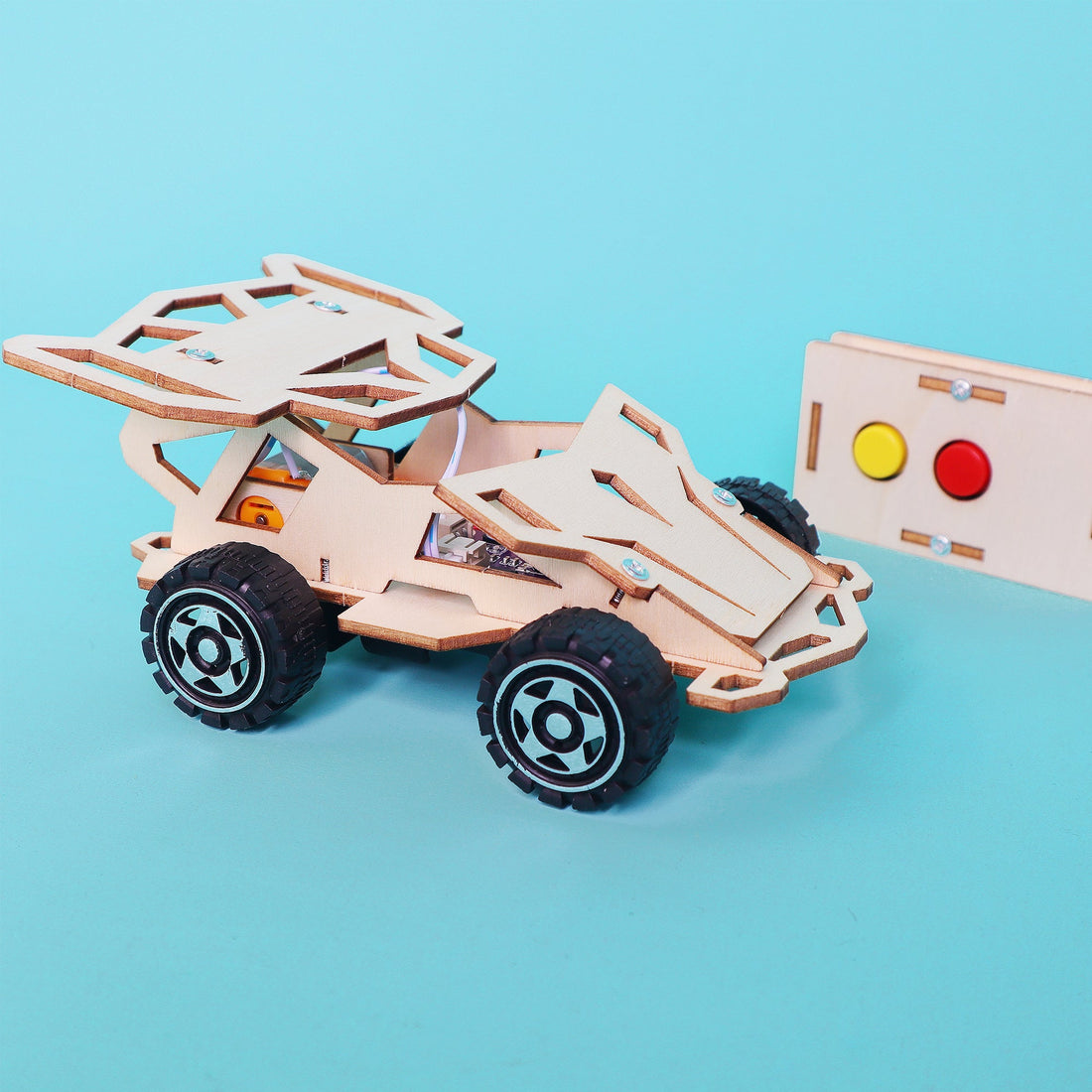 Infrared Remote Controlled Car DIY Kit, Educational STEM Toy 5