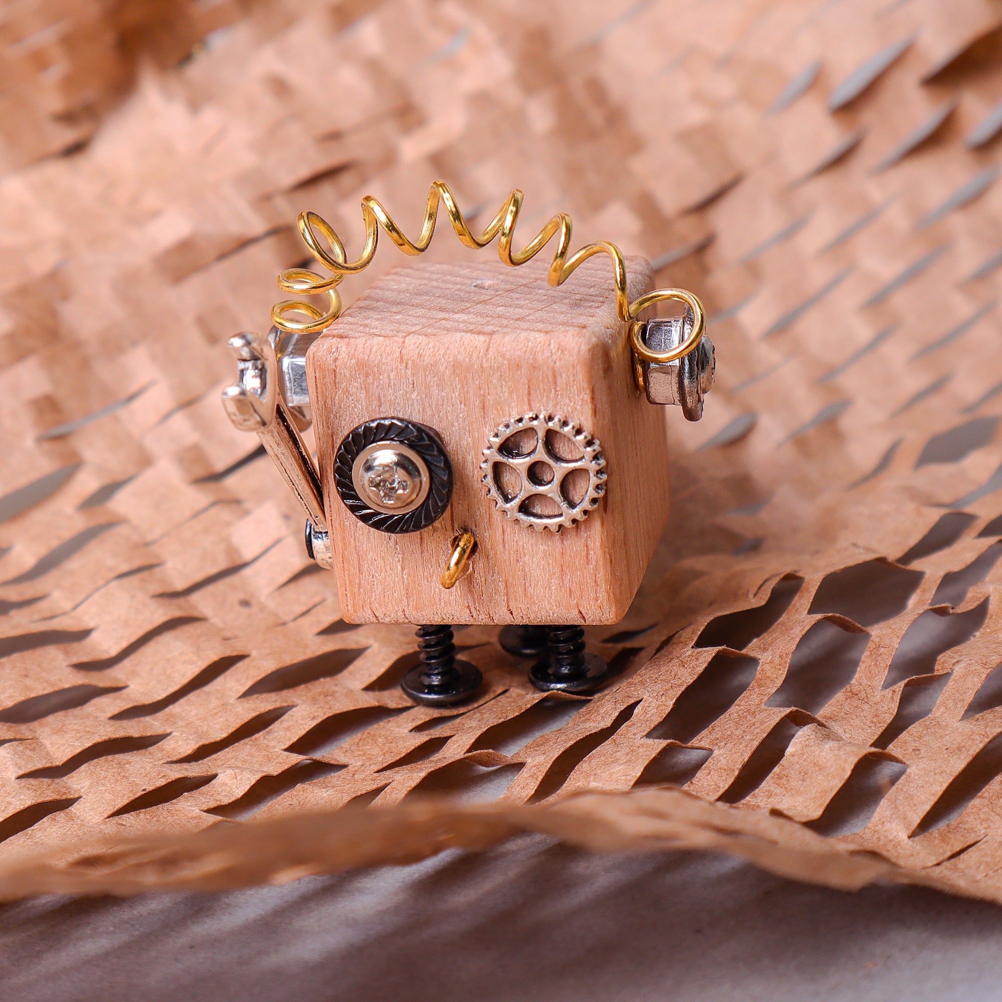 DIY Timberbot Kit – Build 2 Wooden Robots, Make Keychains & Necklaces 9