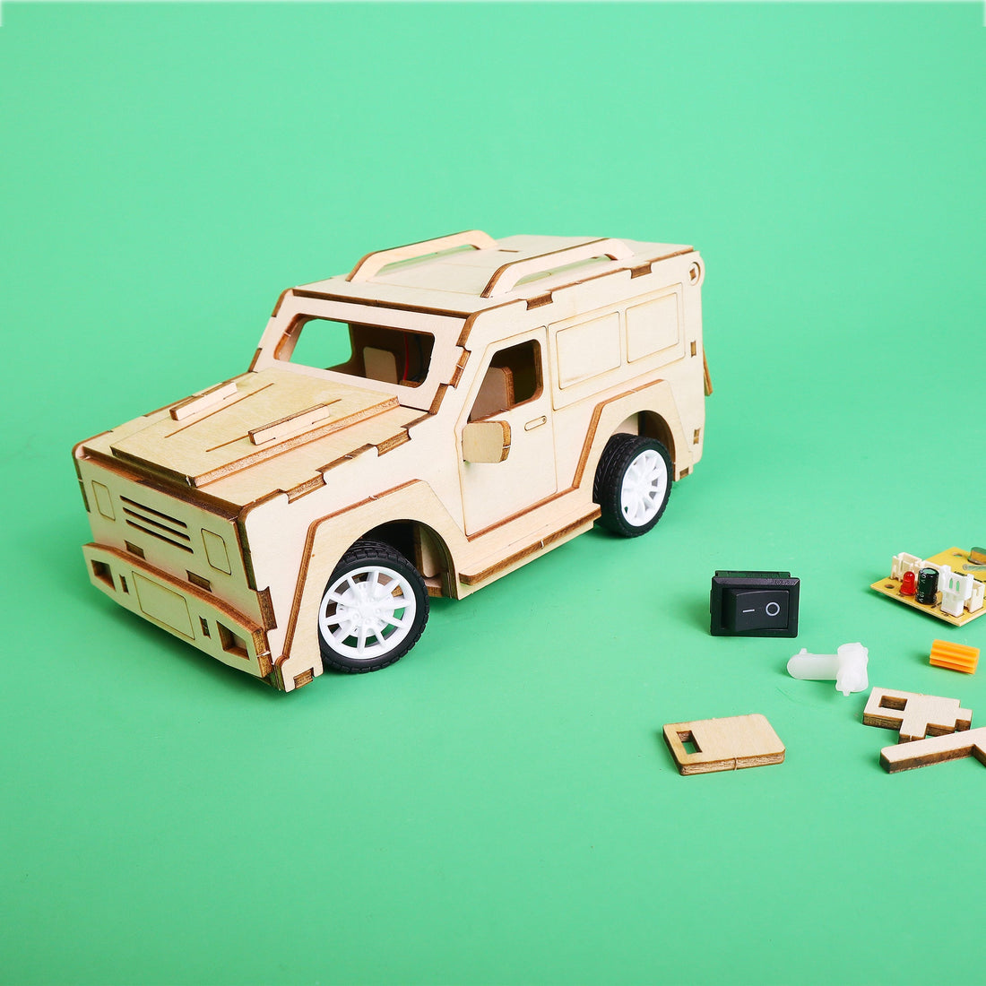 RC 2.4 GHz SUV Car DIY Kit, Educational STEM Toy 6