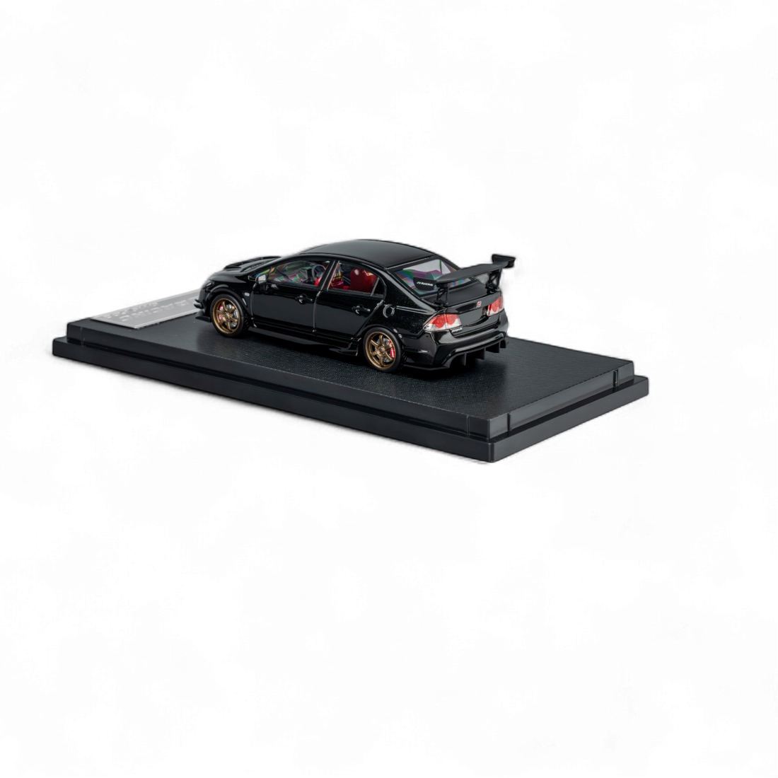 FD2 J'S Racing Metallic Black 1:64 by Microturbo 3