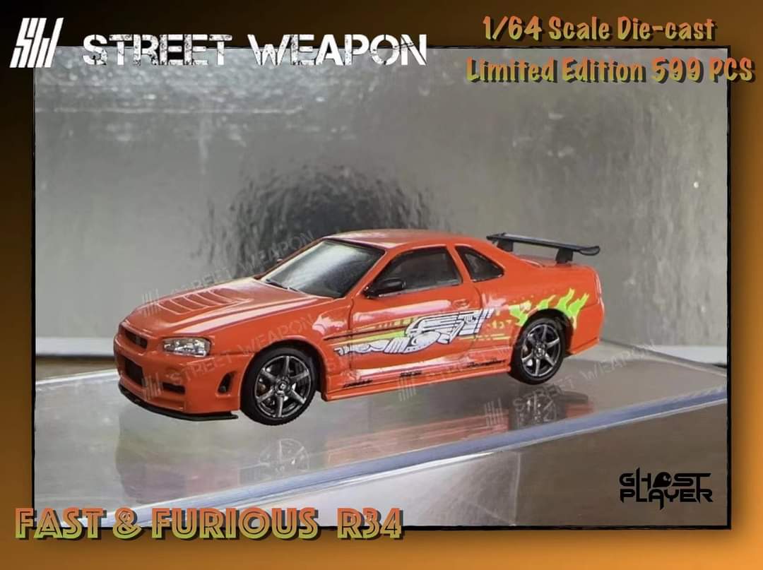 Nissan (R34) GT-R Fast & Furious Livery 1:64 by Street Weapon