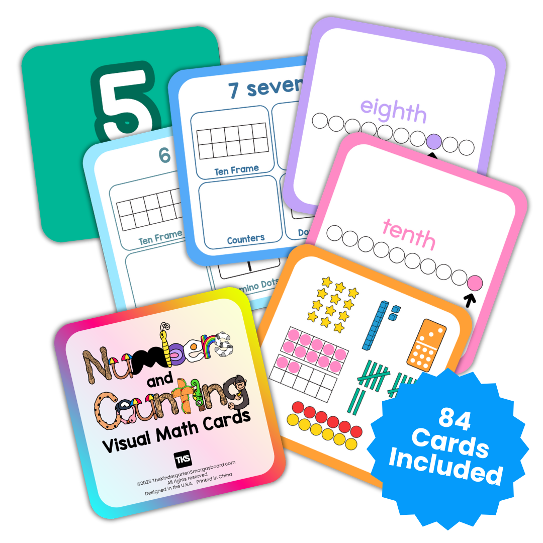 TKS Numbers and Counting Visual Math Cards Set 2