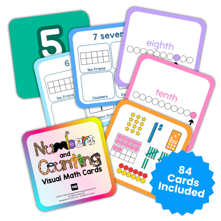 TKS Numbers and Counting Visual Math Cards Set 2