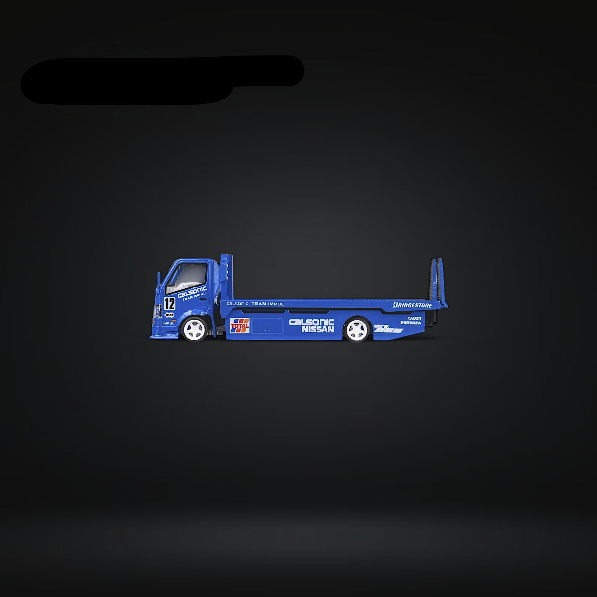 HINO 300 Custom Truck Flatbed  Blue Calsonic Livery 1:64 by MicroTurbo 2