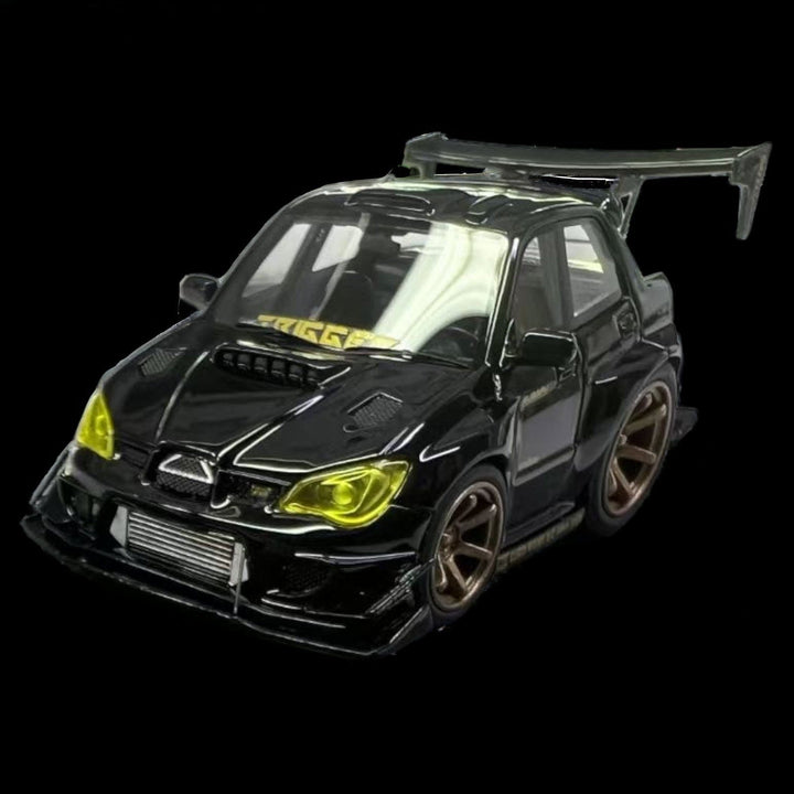 Subaru Impreza WRX STI Voltex Black Gold Resin 1:64 by YM model X Q CAR