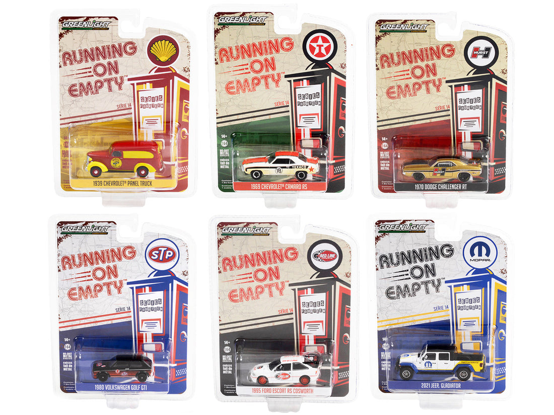 "Running on Empty" 6 piece Set Series 14 1/64 Diecast Model Cars by Greenlight-0